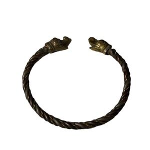 Brass bangle bracelet